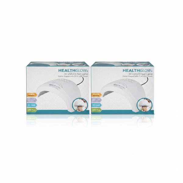 Nail UV Lamp 15W Dome Shaped USB Portable Gel Curing Light - 2 Pack