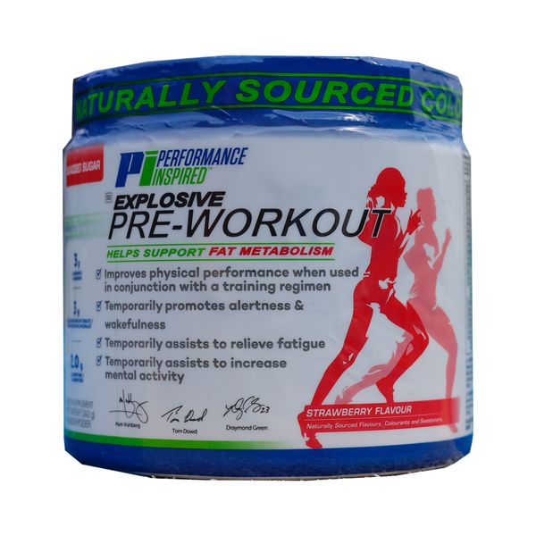 Performance Inspired Pre-Workout Strawberry (Fat Metabolism Support) - 342g