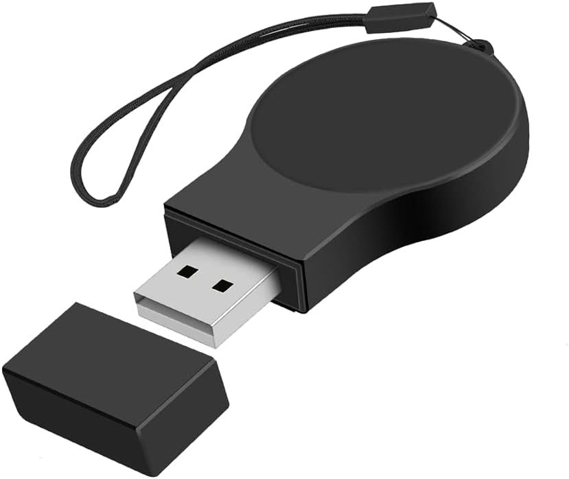 USB Travel Cordless Wireless Charger Compatible with Samsung Galaxy Watch 7/6/5