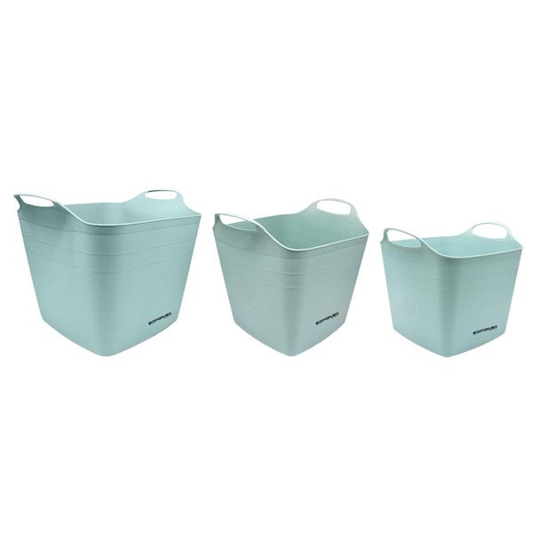 ECONOFURN Progarden Flexible Storage Basket / Organizer - Green - Set Of 3
