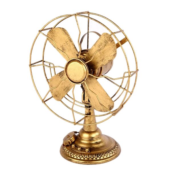 Decor Novelty Vintage Fan Vintage Model Ornament Gift (35cm)