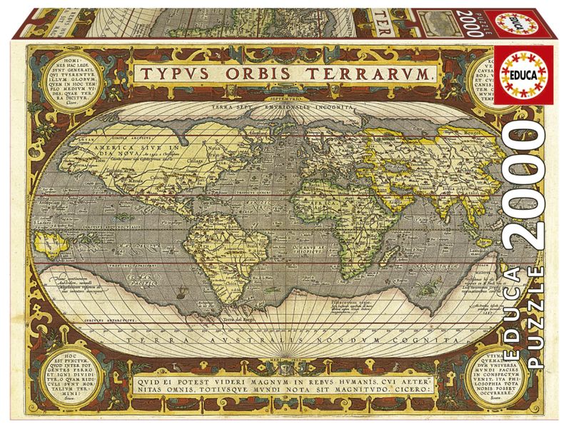 Educa Map of the World 2000 Piece Puzzle