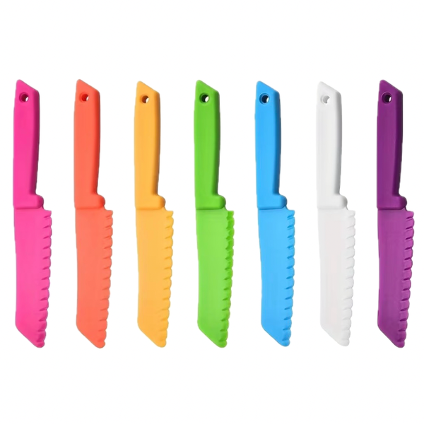 Reënboog "Little Chef" Safe-Cut Multicolour Nylon Kitchen Knife Set