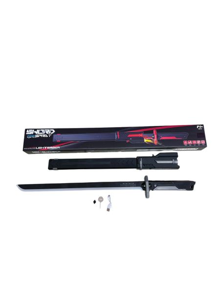 LED Light-Up Toy Sword with Sheath - Rechargeable Action Play Sword