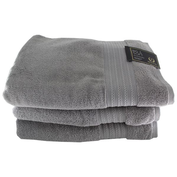 Big and Soft Luxury 600gsm Towel -100% Cotton - Pack of 3