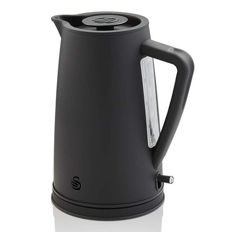 Swan kettle online and toaster black