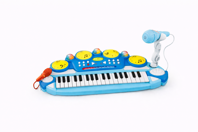 Kids Electronic Organ Keyboard with Microphones and Lights