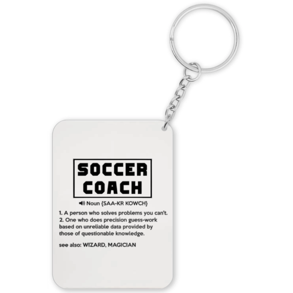 Soccer Coach Noun Gift Keyring