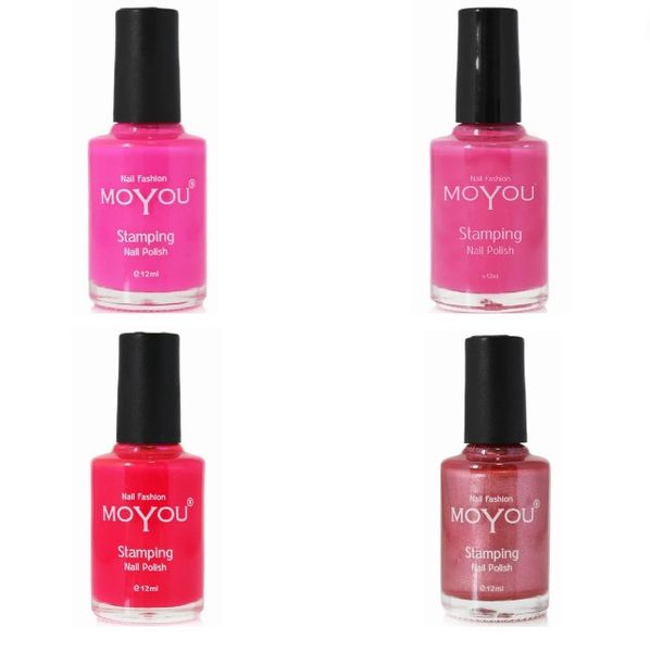 Shades of Pink Moyou Nail Polish - Pack of 4