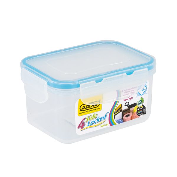 Addis - 4 Side Locked Rectangular Saver With Tints - 500ml