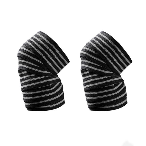 Knee Wraps Blueblack Knee Support Bandage for Legs Stabilising Ligament - 2 Pack