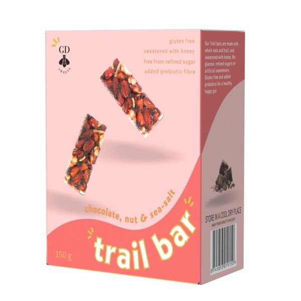 GD Trail Bar Chocolate Nuts Sea Salt( X6 Bars)