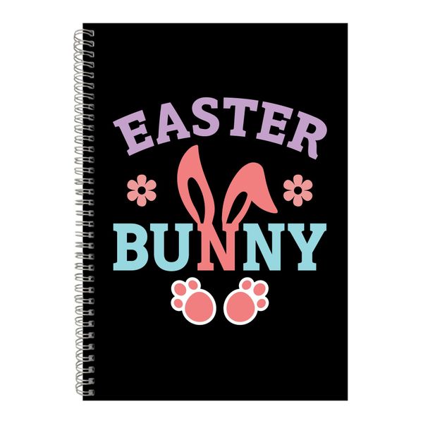 Bunny Feet A4 Notebook Spiral and Lined Easter Graphic Notepad Present 087