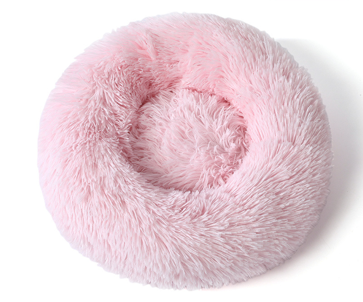 Plush Fleece Pet Bed Winter Warm Cat Dog Nest (Diameter 40cm)