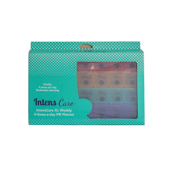 IntensCare XL Weekly 4-Times-a-day Pill Planner