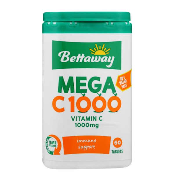 Bettaway Mega C 1000 Immune Support Vitamin C - 60 Tablets