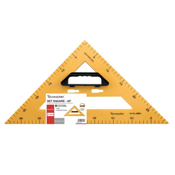 Technoart Large Blackboard Set Square - 45 Degree - for teachers