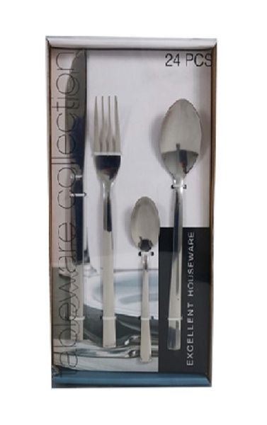 Cutlery Set 24pc Stainless Steel - Silver