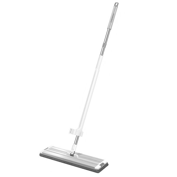 Chenshia 50cm Large Aluminum Flat Mop with Scraper,360 Rotating ,Lightweigh