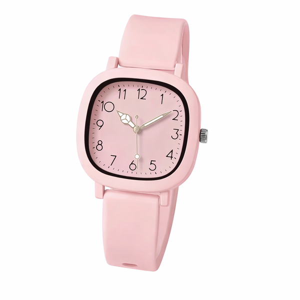 Casual Women's Quartz Watch with Silicone Strap
