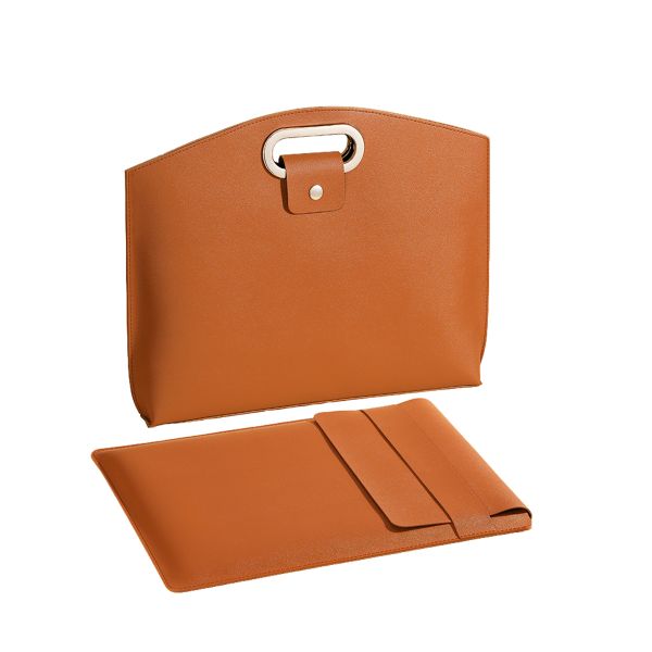 Waterproof 14Inch Laptops Clutch Tote Bags with Inner bag &amp; Metallic Handle