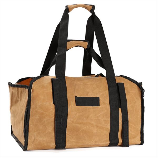 Firewood Bag Tote Fireplace Firewood Pile Rack Firewood Carrier Bag
