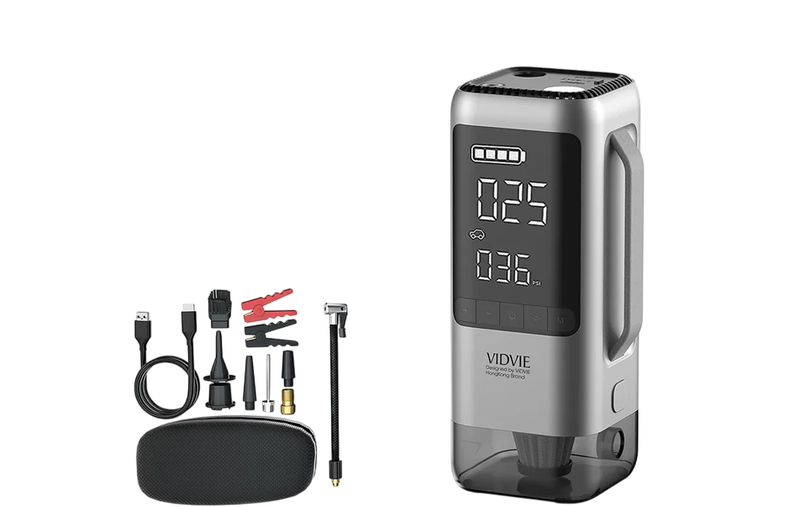 VIDVIE CSP001 9-in-1 Car Jump Starter, Air Pump &amp; Vacuum Cleaner