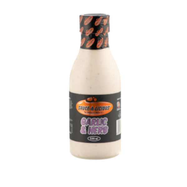6 x 500ml - Sauce-a-licious - Garlic &amp; Herb - Condiments And Sauces
