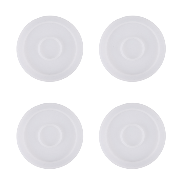 4 Pack Round Silicone Coaster Molds,Clear Epoxy Molds for Casting with Resi