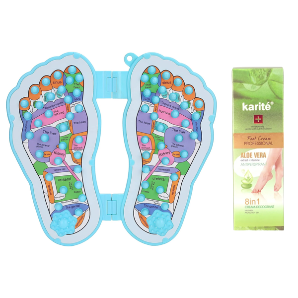 Foot Acupuncture Point Massage Pad with 8-In-1 Foot Deodorant