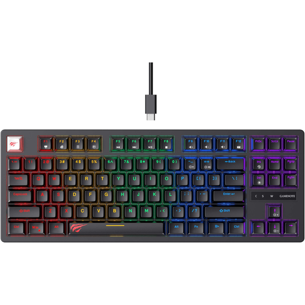 HAVIT KB892L Mechanical TKL Gaming Keyboard - Blue Switches