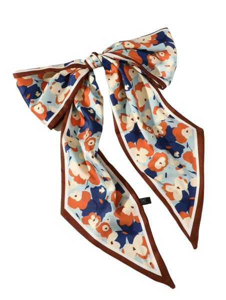 Women's Silk Floral Pattern Hairband Scarf Boho - 1 piece
