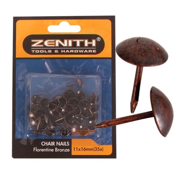 Bulk Pack x 4 Nails Chair 11x16mm Bronze 35pcs Per Pack