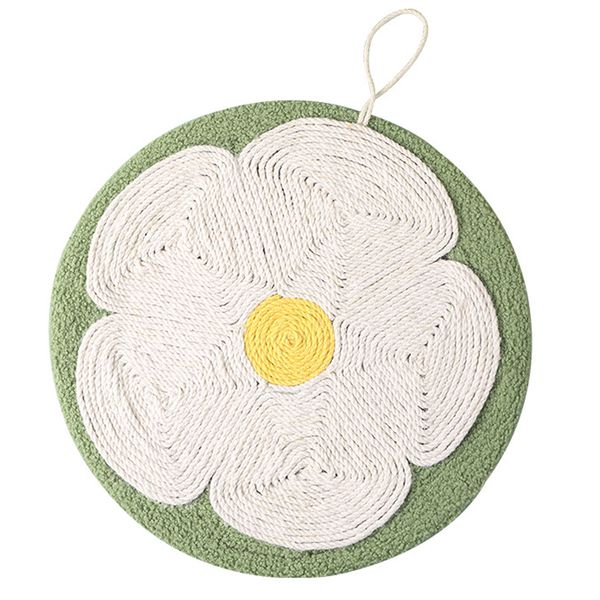 Floral Bowl-Shaped Cat Scratcher &amp; Bed