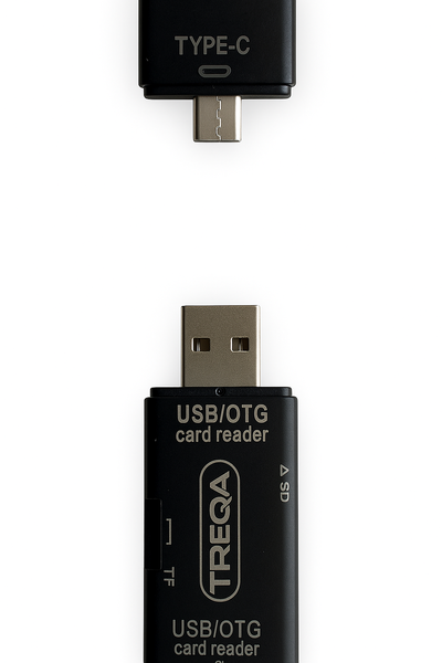 Treqa USB | Type C -6 OTG Converter Micro SD Card Reader