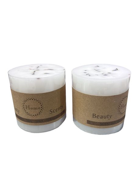 Wax Bulk Organic Essential Oil Scented Candles - Pack of Two