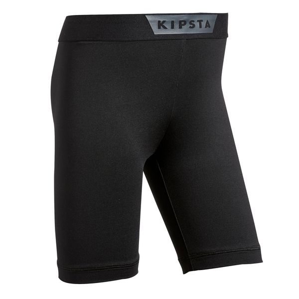 Kipsta Kids' Football Undershorts Keepcomfort - Black