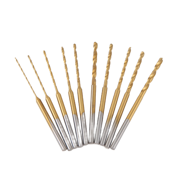 Micro-Twist Drill Bit Set-10Pcs 0.6mm-2.2mm Tiny 2.35