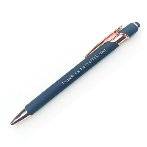 Personalized engraved Pen: To teach is to touch a life forever