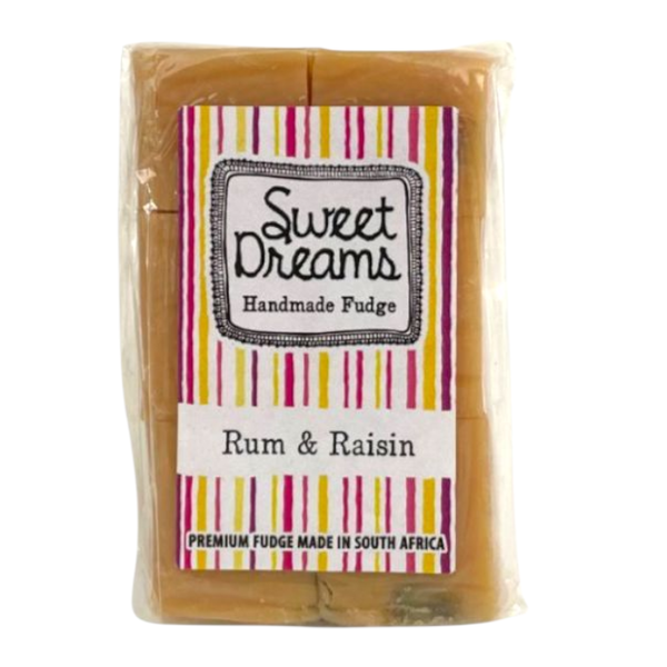 Gift Emporium - Sweet Dreams Handmade Fudge (6-Piece Bar) - Rum &amp; Raison