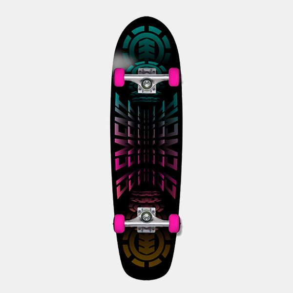 Element Boar Cruiser Complete Skateboard - Black/Purple - 8.5 x 31.75