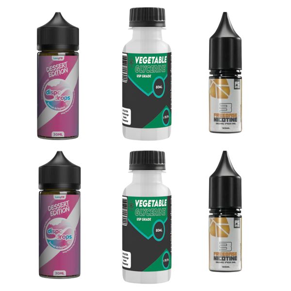 Dispo Drops Longfill Combo 120ml - Sweet Krispies - 3mg (2 Pack)