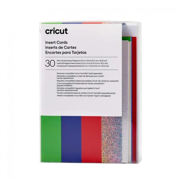 Cricut Insert Cards Rainbow R40 (12;1 Cm X 16;8 Cm) 30-Pack