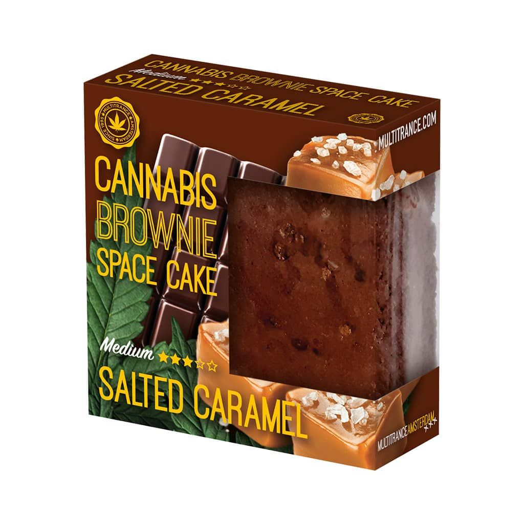 Cannabis Chocolate Brownie (80g) Salted Caramel Buy Online in South