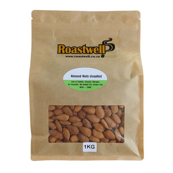 Roastwell Almond Nuts Roasted Unsalted 1kg
