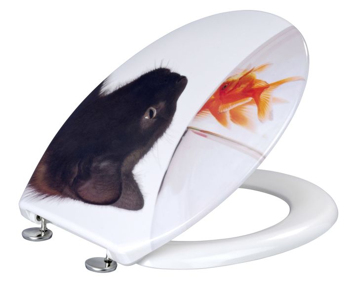 Wenko Toilet Seat - Fish &amp; Cat (Duroplast)