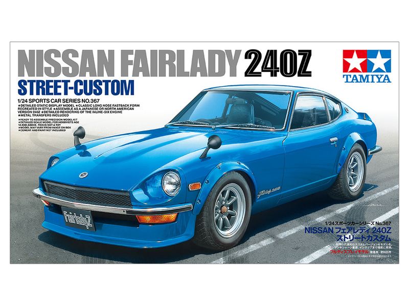 Tamiya- 24367 1/24 Nissan Fairlady 240Z - Street Custom Kit