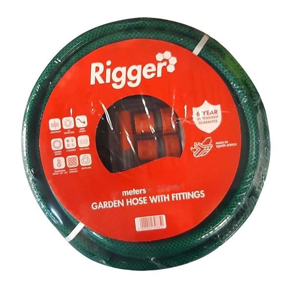 Rigger Garden Hose Reinforced 19.0mm - 30m Including Fittings