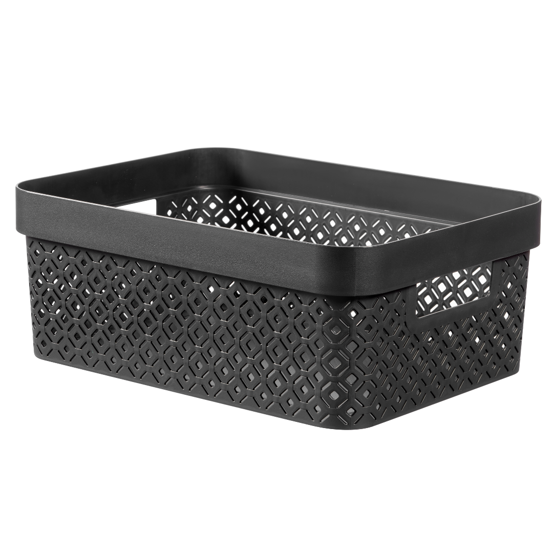 Curver By Keter Terrazzo 4.5L Storage Basket Black Shop Today. Get