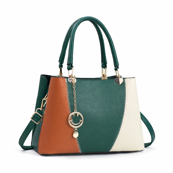 StyleCast Tricolor Colourblocked Structured Shoulder Bag